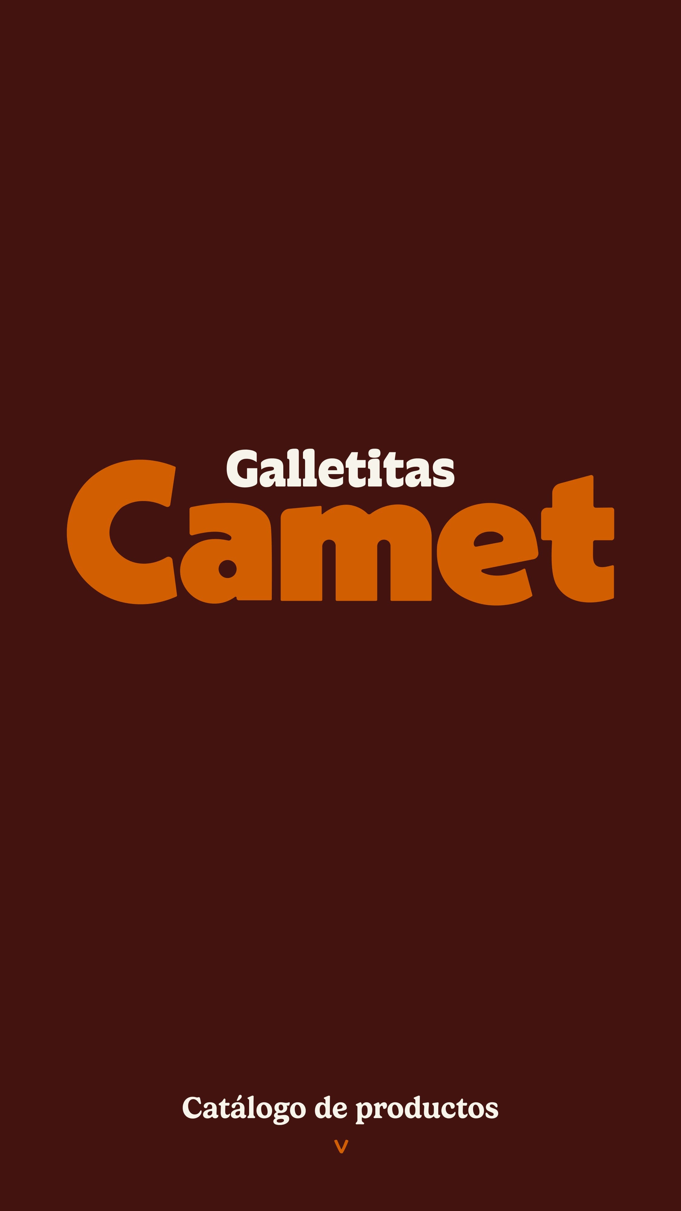 Portada del catálogo de productos Camet