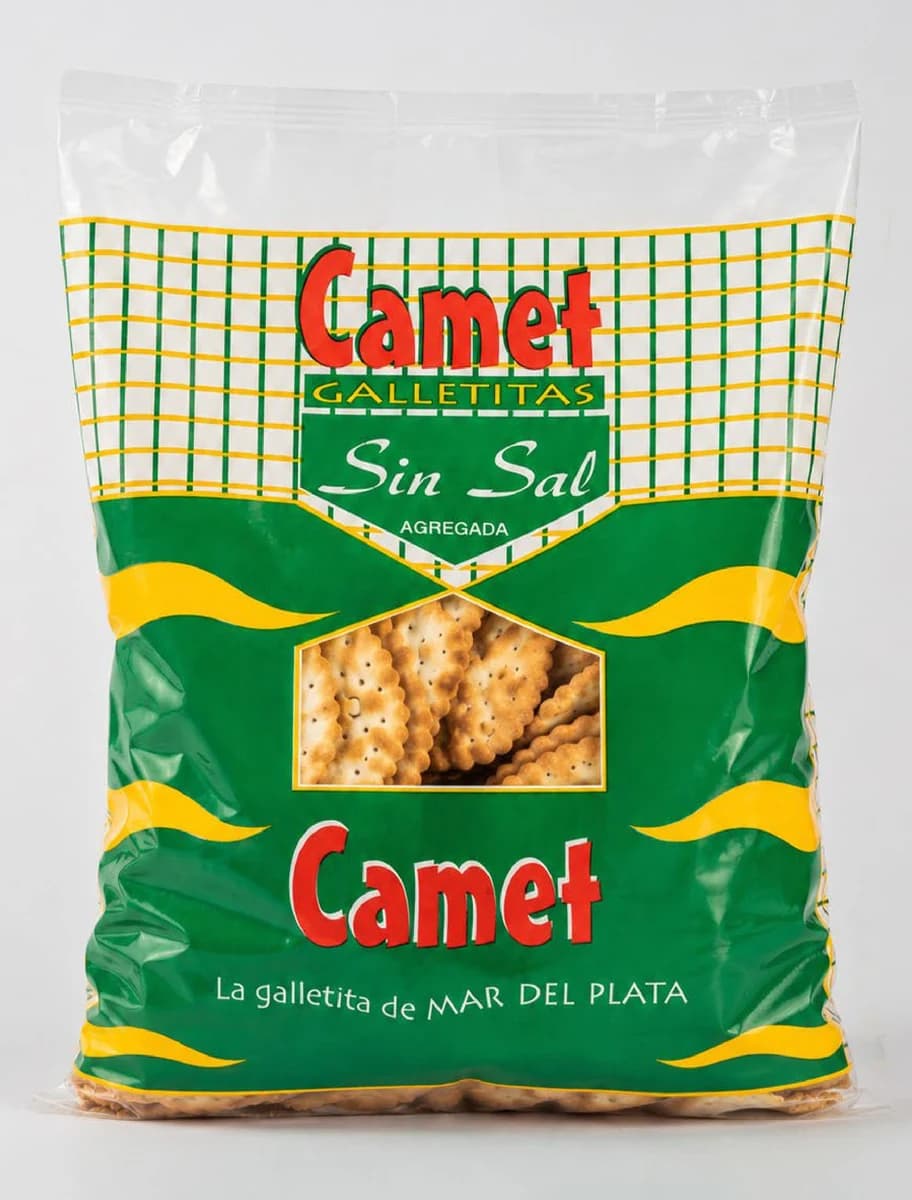 Camet Marinera. Envase del producto Camet.