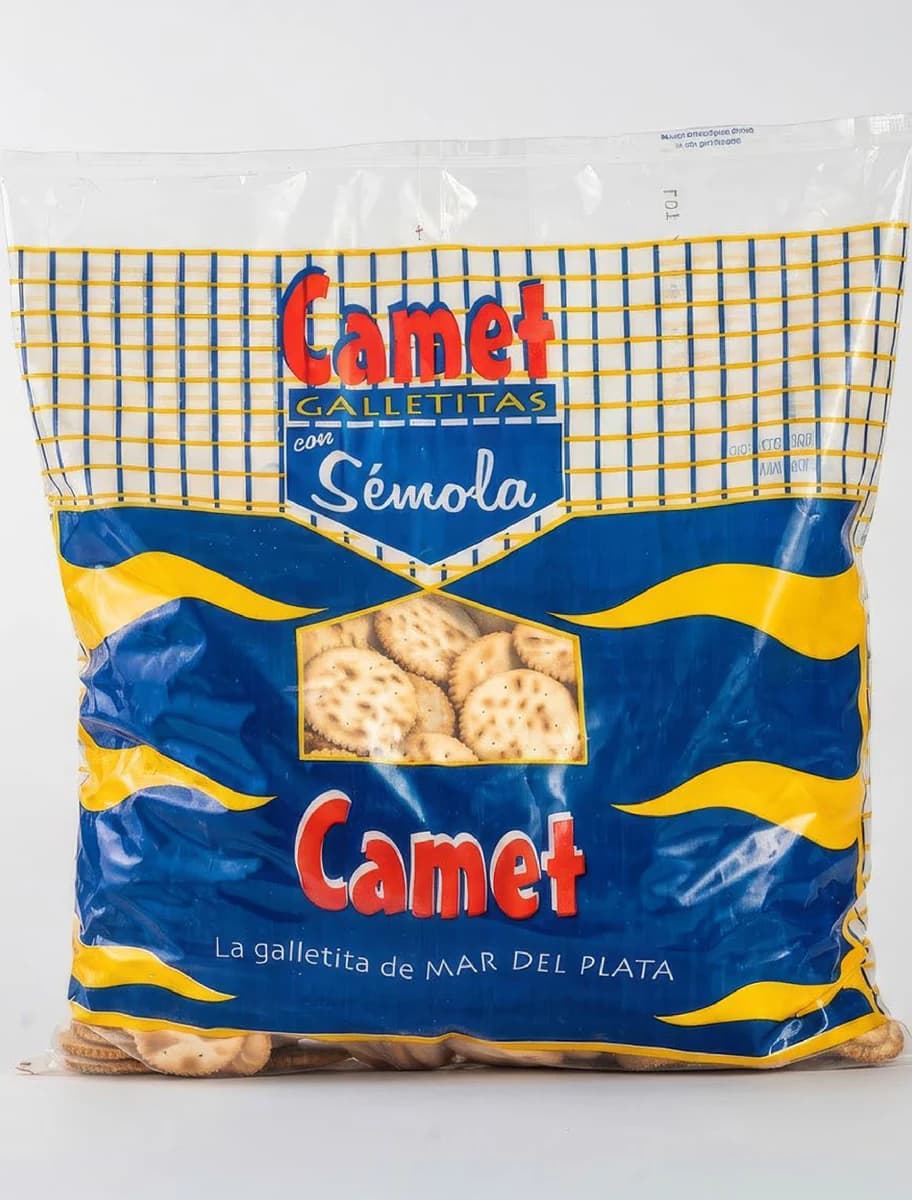 Camet Sémola. Envase del producto Camet.