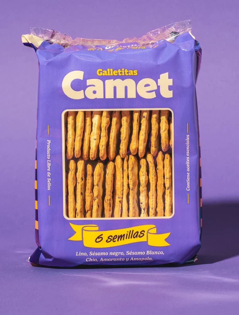 6 Semillas. Envase del producto Camet.